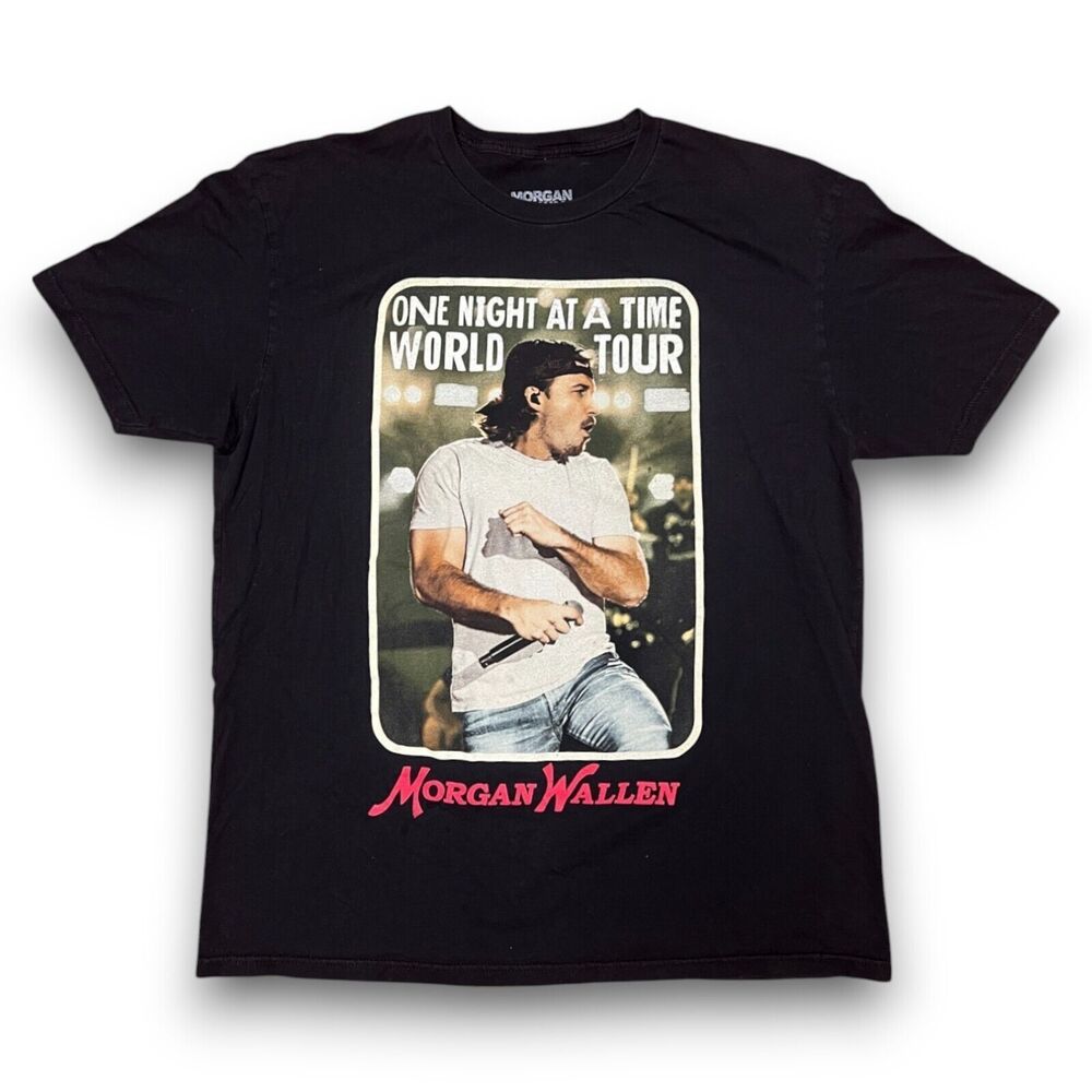 Morgan Wallen One Night at a Time 2024 World Tour Country T-Shirt XL Nashville